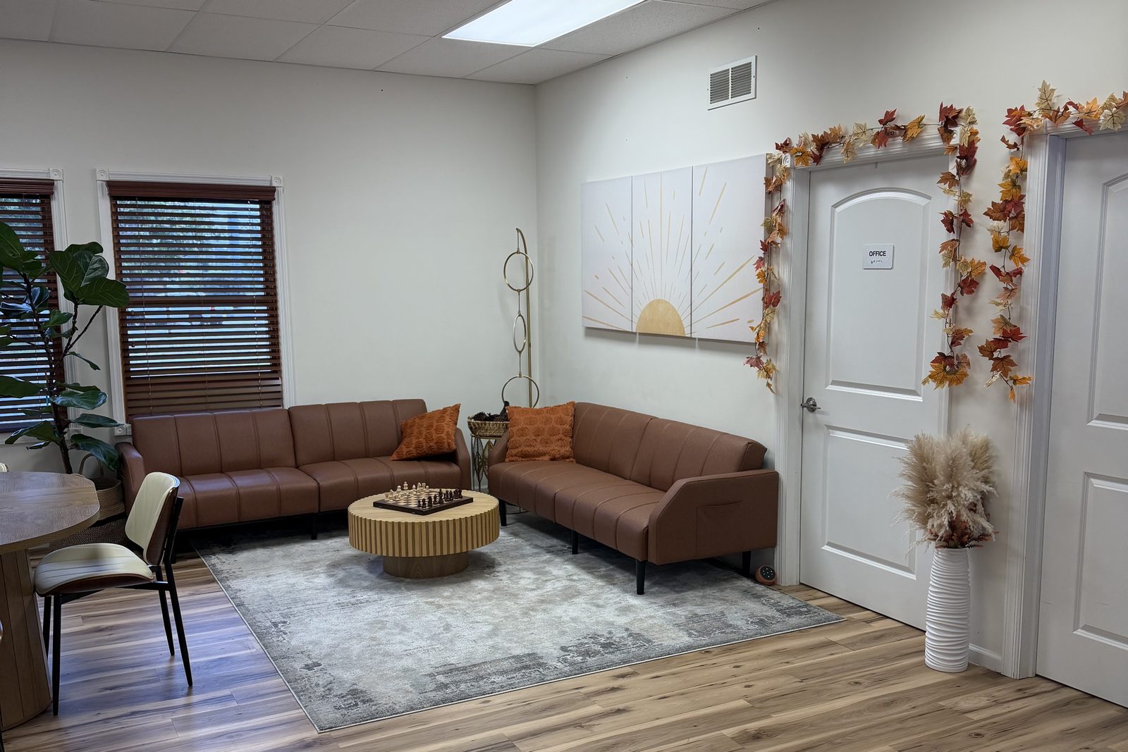 Client lounge at the South Jersey Recovery Program office in Berlin, New Jersey